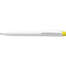 Kugelschreiber Zeno recycling antibacterial (weiß / gelb) (Art.-Nr. CA867803)