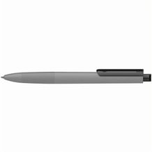 Kugelschreiber Tecto softtouch/transparent (softtouch grau/schwarz transparent) (Art.-Nr. CA874485)