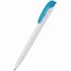 Kugelschreiber Jona recycling antibacterial (weiss/cyan) (Art.-Nr. CA886859)