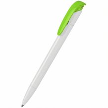 Kugelschreiber Jona recycling antibacterial (weiss/hellgrün) (Art.-Nr. CA938611)