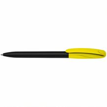 Kugelschreiber Boa high gloss (schwarz/gelb) (Art.-Nr. CA947579)