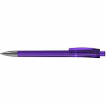 Kugelschreiber Qube transparent Mn (violett transparent) (Art.-Nr. CA992390)