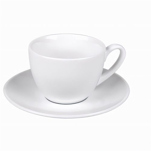 Könitz Kaffeetasse aus Porzellan mit Untertasse (Inhalt 225 ml) (Art.-Nr. CA045438) - Kaffeetasse mit Untertasse der Serie...