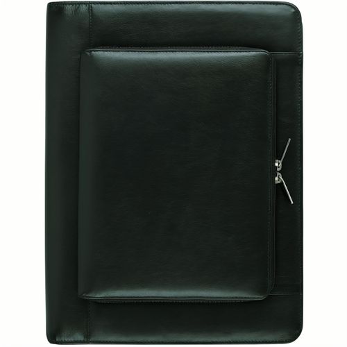 Schreibmappe A4 mit RV (Art.-Nr. CA451681) - Reißverschlusstasche für iPad auß...