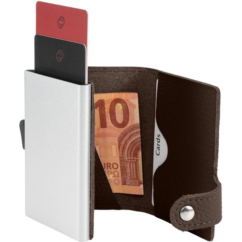 C-Secure RFID Börse (Art.-Nr. CA658125) - Metallkartenhalter für 4-7 Karten, mi...