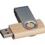 USB Stick Twist mit Holzkörper hell 8GB (Braun) (Art.-Nr. CA004640)