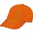 5 Panel Baumwoll-Baseball-Cap (orange) (Art.-Nr. CA053681)