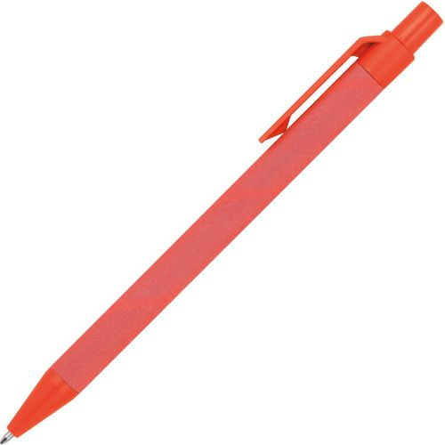 Kugelschreiber aus Papier und Mais (Art.-Nr. CA053995) - Blauschreibender Kugelschreiber aus...