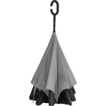 Umklappbarer Regenschirm aus 190T Pongee mit Griff zum Einhängen am Handgelenk (grau) (Art.-Nr. CA058574)