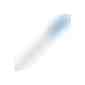 Kunststoffkugelschreiber mit farbigem Clip (Art.-Nr. CA075100) - Trendiger Druckkugelschreiber mit blau...