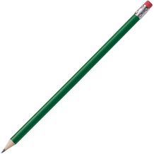 Bleistift mit Radiergummi (grün) (Art.-Nr. CA093713)