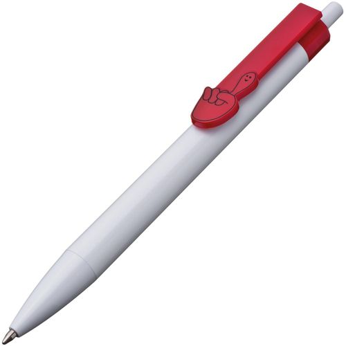 Kugelschreiber mit Handclip (Art.-Nr. CA106724) - Kugelschreiber mit auffallendem Handzei...