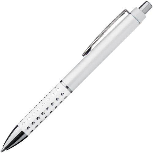 Kugelschreiber mit glitzernder Griffzone (Art.-Nr. CA107847) - Kugelschreiber mit glitzernder, rutschfe...