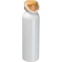 Trinkflasche aus recyceltem Aluminium (Weiss) (Art.-Nr. CA112728)