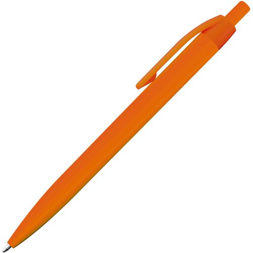 Kunststoffkugelschreiber (Art.-Nr. CA133047) - Druckkugelschreiber mit blau schreibende...