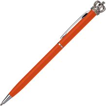 Kugelschreiber aus Metall mit Krone (orange) (Art.-Nr. CA135928)