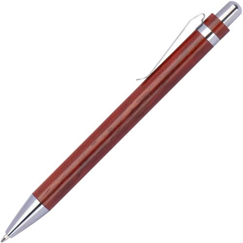 Kugelschreiber aus Holz (Art.-Nr. CA139252) - Kugelschreiber aus lackiertem Holz mit...