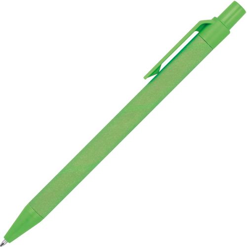 Kugelschreiber aus Papier und Mais (Art.-Nr. CA139624) - Blauschreibender Kugelschreiber aus...