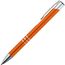 Kugelschreiber aus Metall mit 3 Zierringen (orange) (Art.-Nr. CA139719)