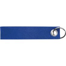 Schlüsselanhänger aus RPET Filz (blau) (Art.-Nr. CA144670)