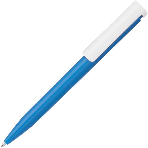 Kugelschreiber aus Kunststoff (Art.-Nr. CA148214) - Kugelschreiber aus Kunststoff mit blau...