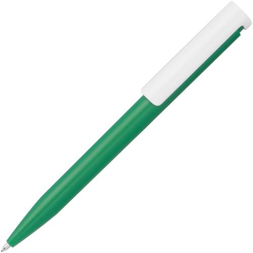Kugelschreiber aus Kunststoff (Art.-Nr. CA152674) - Kugelschreiber aus Kunststoff mit blau...