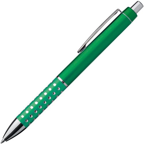 Kugelschreiber mit glitzernder Griffzone (Art.-Nr. CA155280) - Kugelschreiber mit glitzernder, rutschfe...