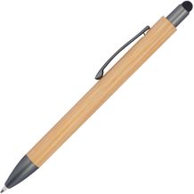 Holzkugelschreiber mit Touchfunktion (beige) (Art.-Nr. CA155660)