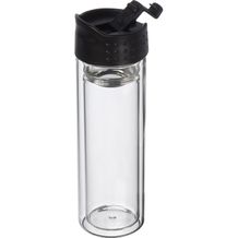 Borosilikat Glasflasche mit Teesieb, 400 ml (transparent) (Art.-Nr. CA162719)