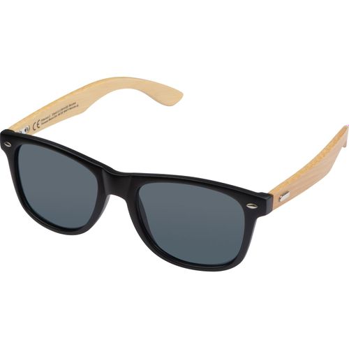 Sonnenbrille mit Bambusbügeln (Art.-Nr. CA163075) - Sonnenbrille aus hochwertigem Kunststoff...