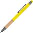 Kugelschreiber mit Griffzone aus Bambus (gelb) (Art.-Nr. CA165409)