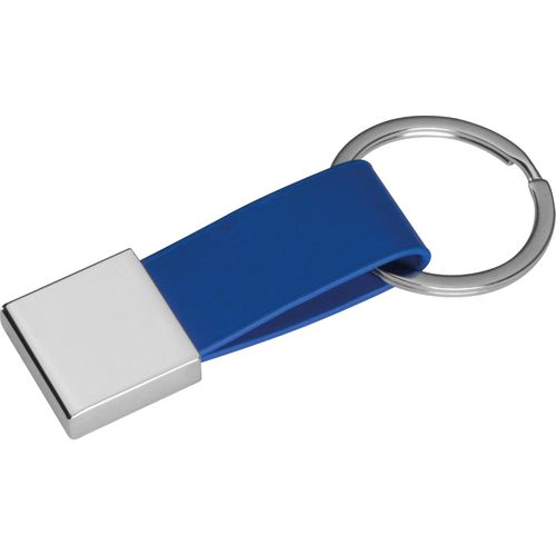 Schlüsselanhänger mit Kunstleder Bändchen (Art.-Nr. CA184179) - Schlüsselanhänger mit farbigem Kunstle...