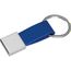 Schlüsselanhänger mit Kunstleder Bändchen (blau) (Art.-Nr. CA184179)
