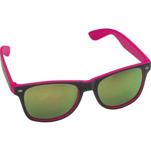 Sonnenbrille aus Kunststoff mit verspiegelten Gläsern, UV 400 Schutz (Art.-Nr. CA212983) - Stylische Sonnenbrille aus Kunststoff,...