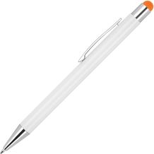 Kugelschreiber aus Aluminium mit gummierter Oberfläche (orange) (Art.-Nr. CA216873)