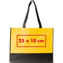 Faltbare Non-Woven Einkaufstasche, 2-farbig (gelb) (Art.-Nr. CA226710)