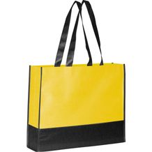 Faltbare Non Woven Einkaufstasche, 2 farbig (gelb) (Art.-Nr. CA226710)