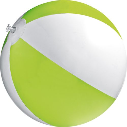 Strandball aus PVC mit einer Segmentlänge von 40 cm (Art.-Nr. CA234380) - Bicolor Strandball aus PVC mit einer...