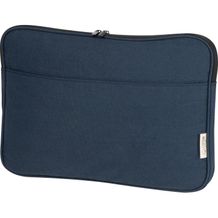 Laptoptasche aus recycelter Baumwolle (dunkelblau) (Art.-Nr. CA238770)