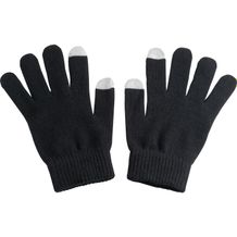 Handschuhe aus Acryl mit 2 Touch-Spitzen (Schwarz) (Art.-Nr. CA243348)