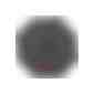 Taschenschirm aus Pongee mit Fiberglas Gestänge (Art.-Nr. CA247356) - Taschenschirm schwarz mit farbigem Rand...