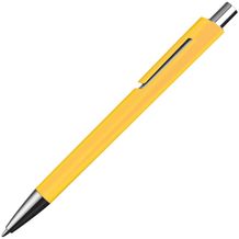 Kugelschreiber mit silbernen Applikationen (gelb) (Art.-Nr. CA259368)