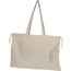 Bio Baumwolltasche mit Verschluss (beige) (Art.-Nr. CA259375)