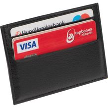 RFID Kreditkartenetui aus Leder (schwarz) (Art.-Nr. CA275682)