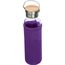 Glasflasche mit Neoprenüberzug, 600ml (Violett) (Art.-Nr. CA277990)