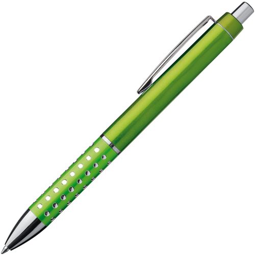 Kugelschreiber mit glitzernder Griffzone (Art.-Nr. CA281841) - Kugelschreiber mit glitzernder, rutschfe...
