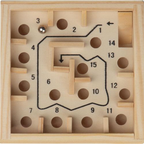 Geduldsspiel (Art.-Nr. CA283367) - Geduldsspiel Holzlabyrinth mit einer...