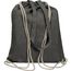 Gym-Cottonbag aus recycelter Baumwolle (Schwarz) (Art.-Nr. CA288117)
