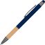 Kugelschreiber mit Griffzone aus Bambus (dunkelblau) (Art.-Nr. CA290580)
