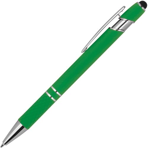 Kugelschreiber mit Muster (Art.-Nr. CA291059) - Kugelschreiber aus Aluminium mit silbern...